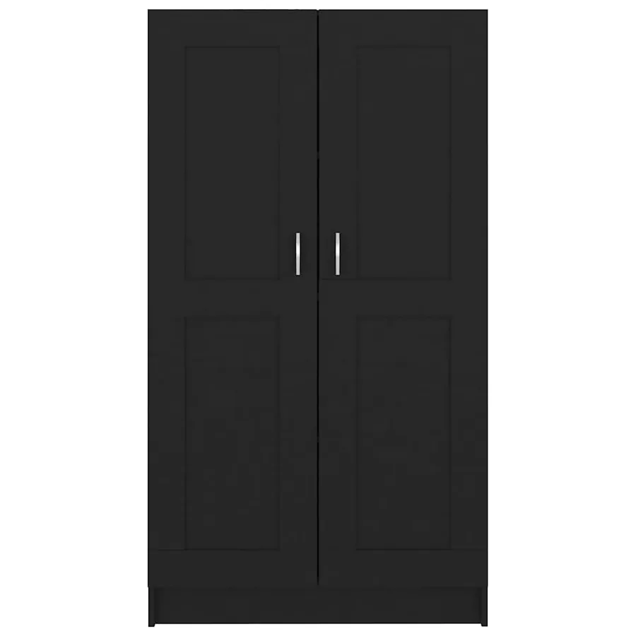 Bibliothèque Noir 82,5x30,5x150 cm Bois d’ingénierie - 5