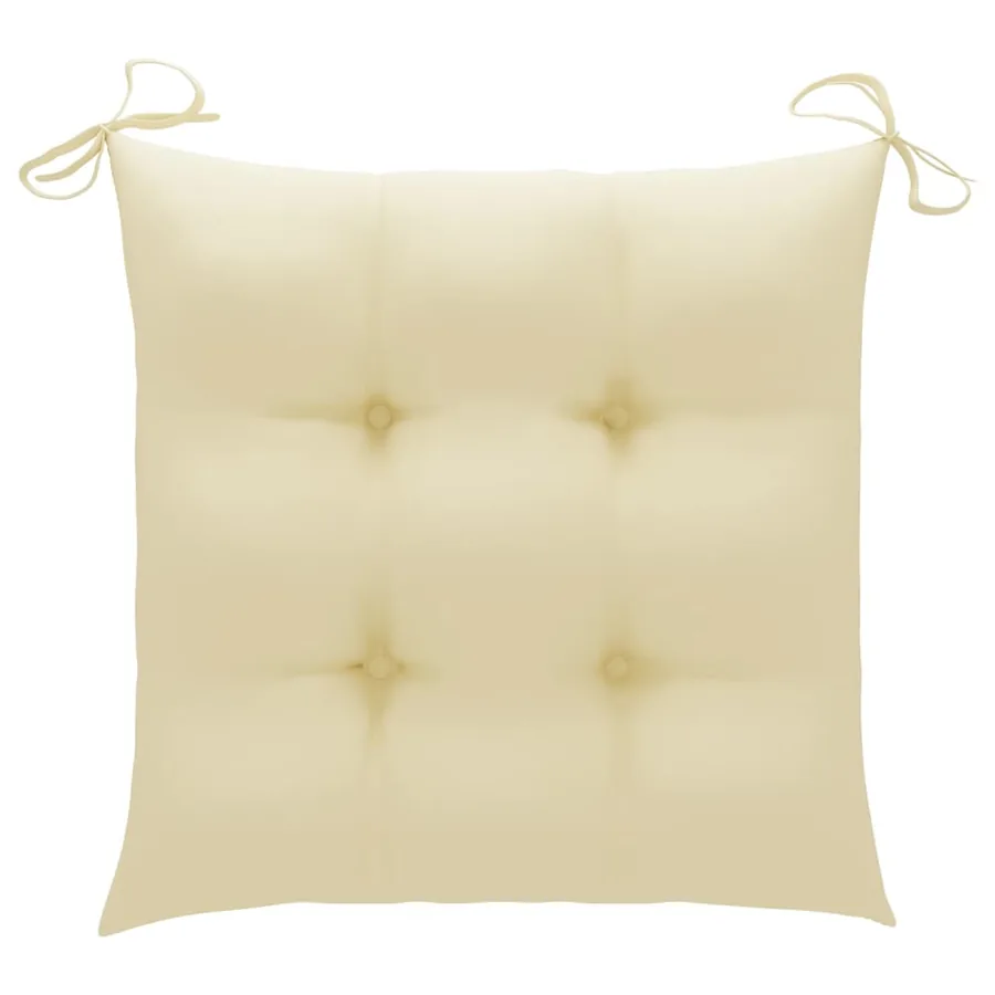 Chaises de jardin avec coussins lot de 8 Bois d'acacia solide - 6