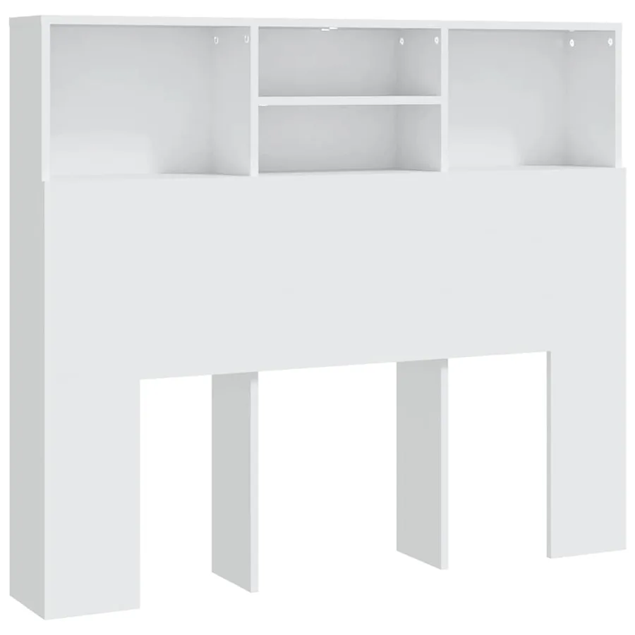 Armoire de tête de lit Blanc 120x19x103,5 cm - 2