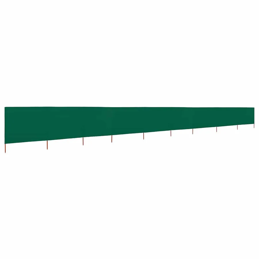 Paravent 9 panneaux Tissu 1200 x 160 cm Vert - 2