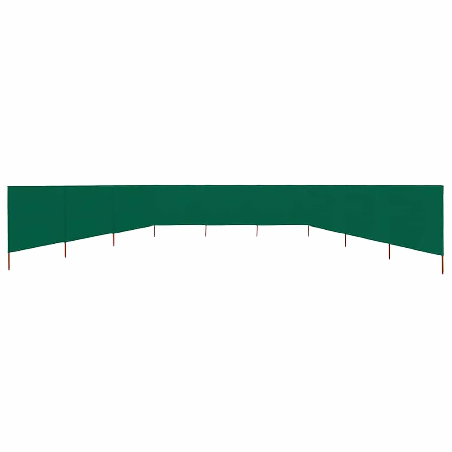 Paravent 9 panneaux Tissu 1200 x 160 cm Vert - 3