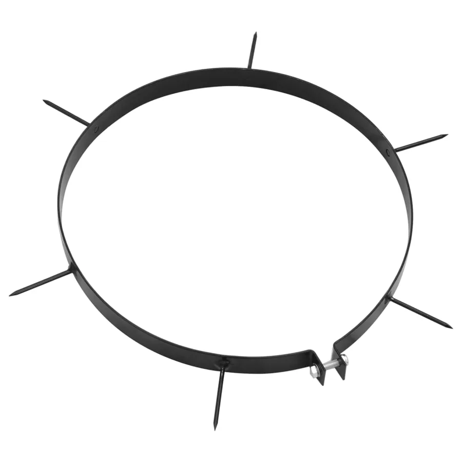 Colliers aérateurs de pelouse 5 pcs avec pointes Ø 30 cm fer - 3