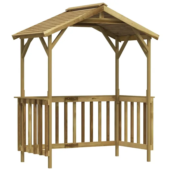Abri de barbecue 163,5x93x210 cm Bois de pin imprégné