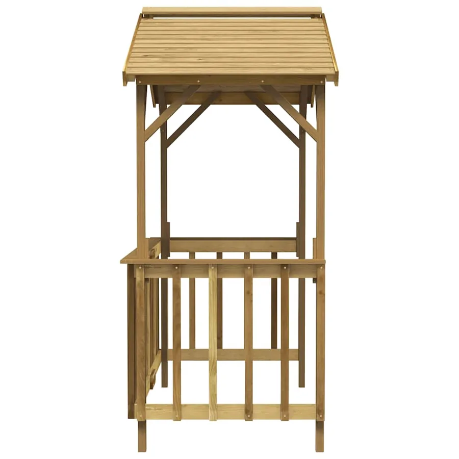 Abri de barbecue 163,5x93x210 cm Bois de pin imprégné - 4