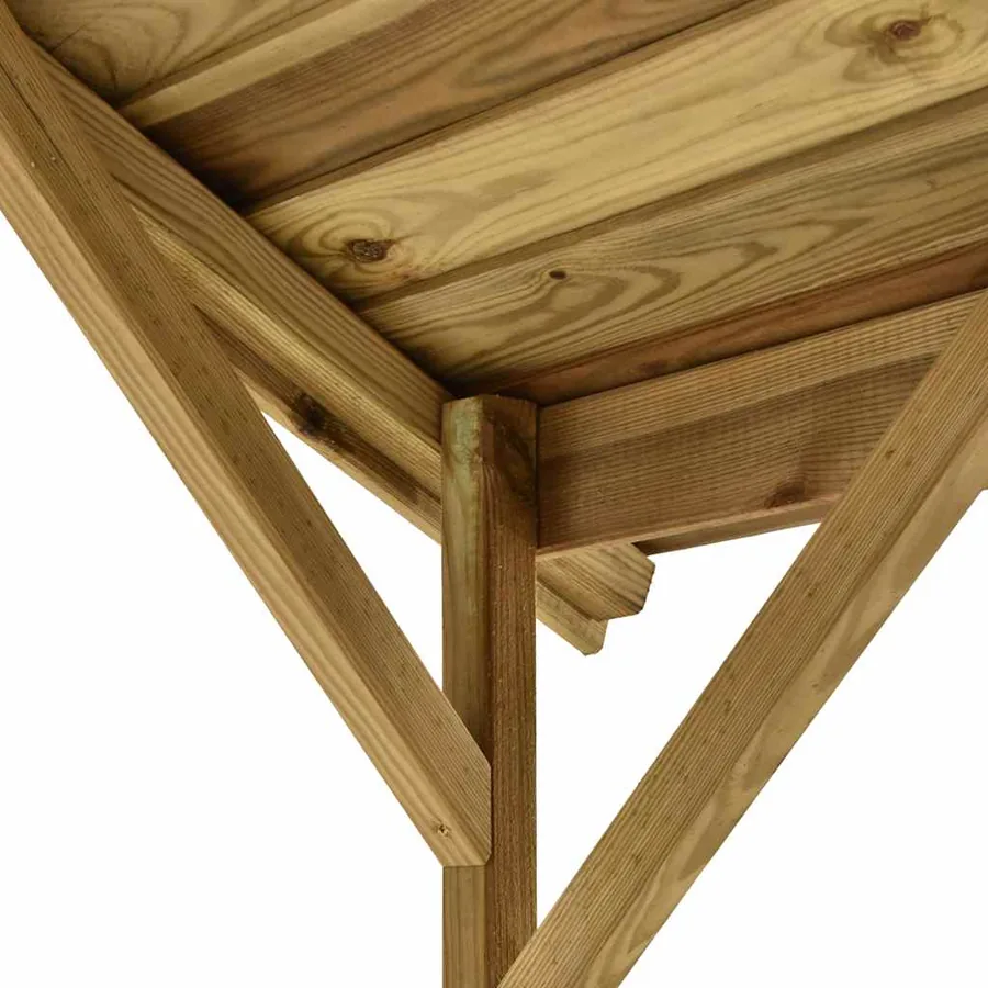 Abri de barbecue 163,5x93x210 cm Bois de pin imprégné - 7