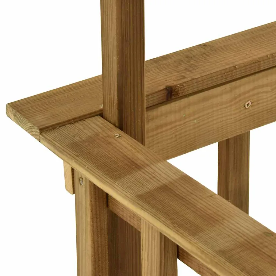 Abri de barbecue 163,5x93x210 cm Bois de pin imprégné - 8