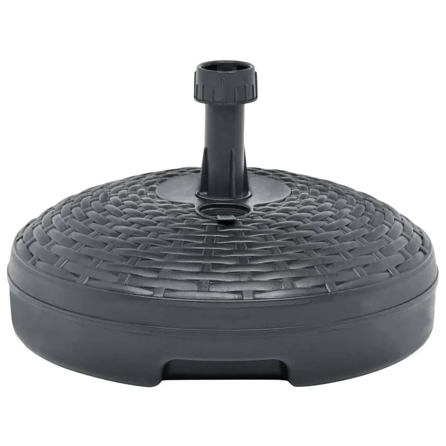 Socle de parasol rempli de sable/d'eau 20 L Plastique rotin - 2