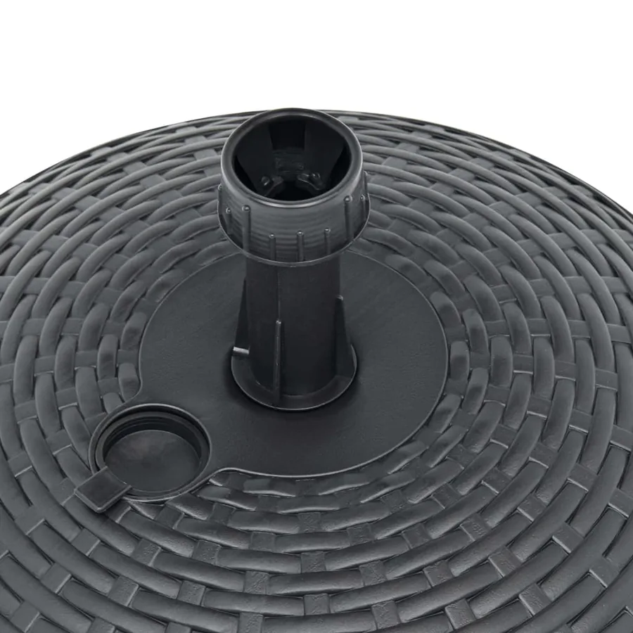 Socle de parasol rempli de sable/d'eau 20 L Plastique rotin - 5
