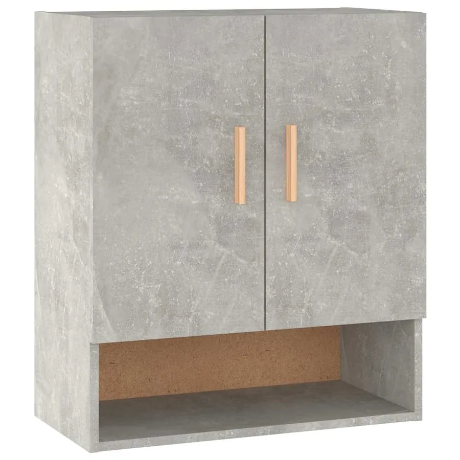 Armoire murale Gris béton 60x31x70 cm Bois d'ingénierie - 2