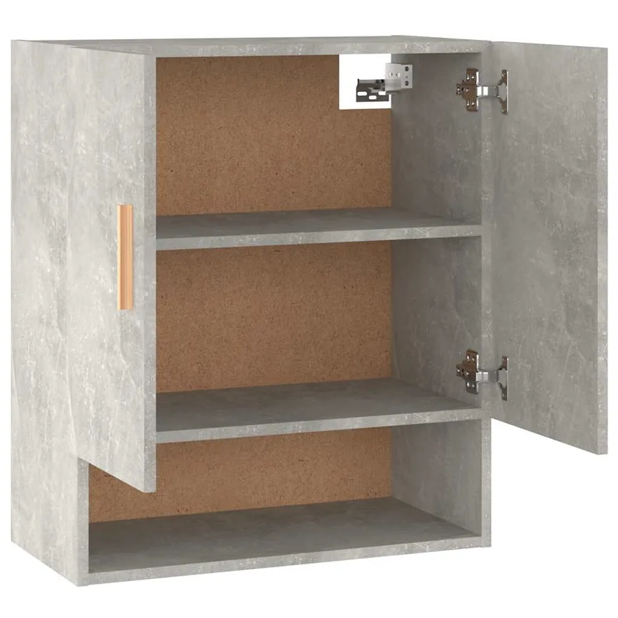 Armoire murale Gris béton 60x31x70 cm Bois d'ingénierie - 8