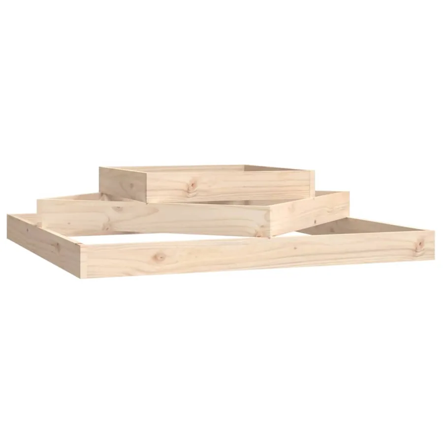 Jardinière 112x112x27 cm Bois massif de pin - 2