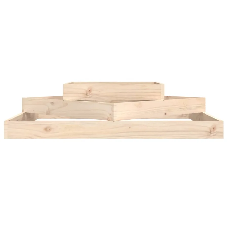 Jardinière 112x112x27 cm Bois massif de pin - 4