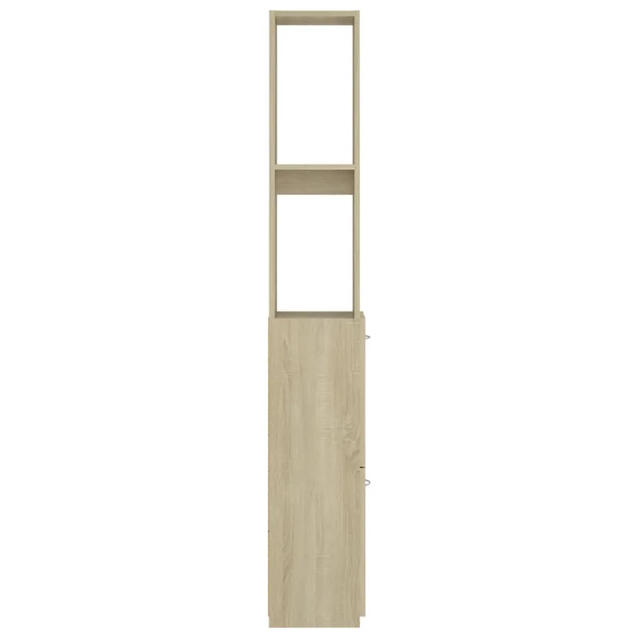 Armoire salle de bain chêne sonoma 25x26,5x170 cm - 5