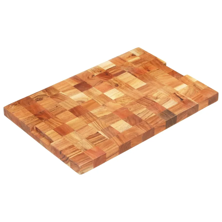 Planche à découper 60x40x3,8 cm Bois d'acacia massif - 12