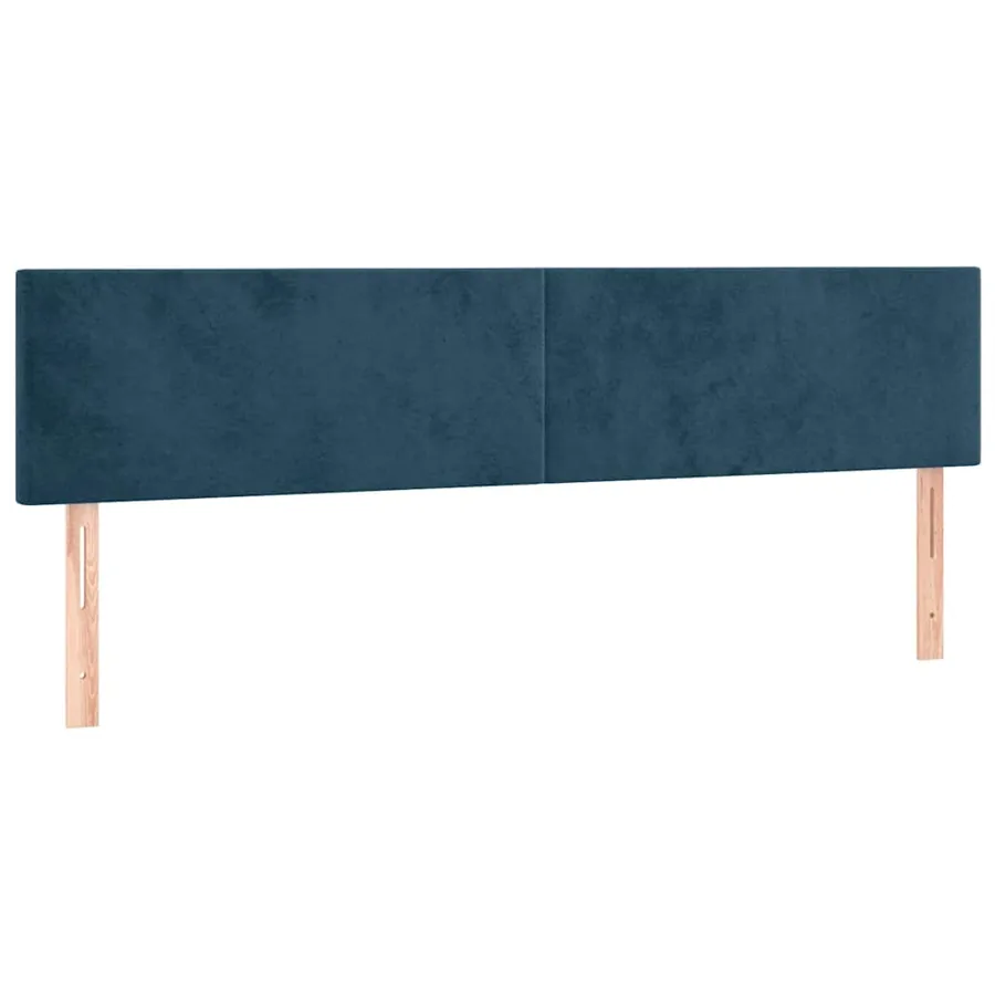 Têtes de lit Bleu foncé 180 x 5 x 78/88 cm Velours - 2