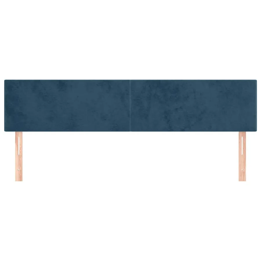 Têtes de lit Bleu foncé 180 x 5 x 78/88 cm Velours - 3