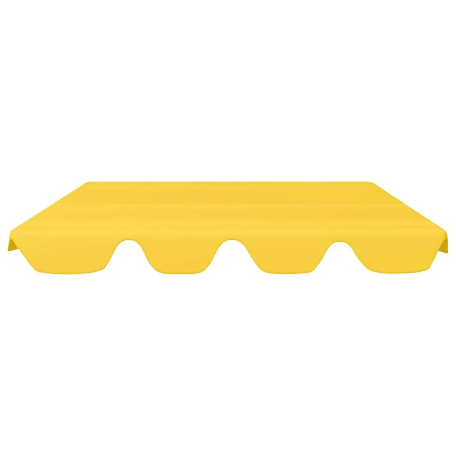 Toit de rechange de balançoire Jaune 150/130x105/70 cm - 3