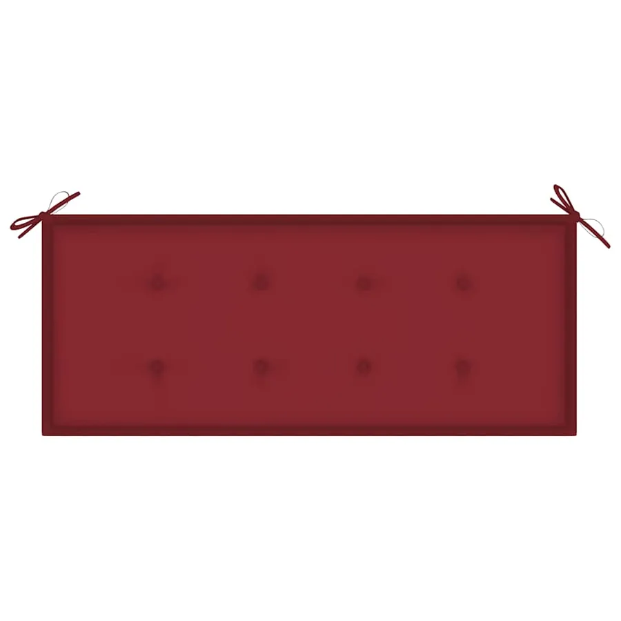 Banc de jardin 2 places avec coussin 120 cm Gris Eucalyptus - 6