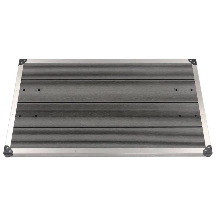 Douche de jardin avec base gris 220 cm Acier inoxydable - 14