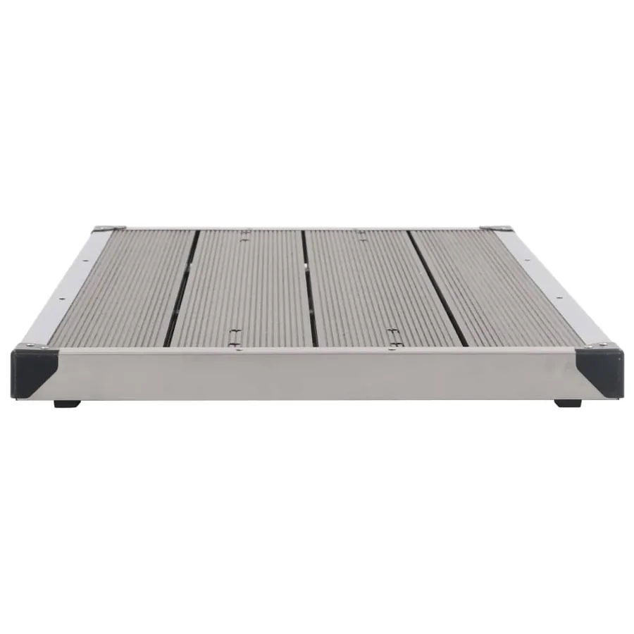 Douche de jardin avec base gris 220 cm Acier inoxydable - 15