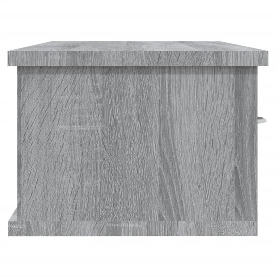 Armoire murale Sonoma gris 88x26x18,5 cm Bois d'ingénierie - 6