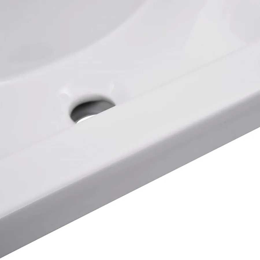 Ensemble de meubles de salle de bain Blanc Aggloméré - 10