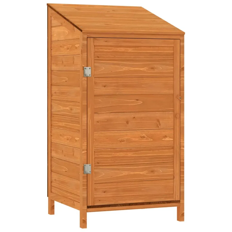 Remise de jardin Marron 55x52x112 cm Bois de sapin solide - 2