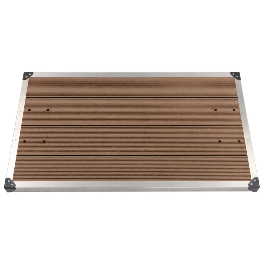 Douche de jardin avec base marron 220 cm Aluminium - 14
