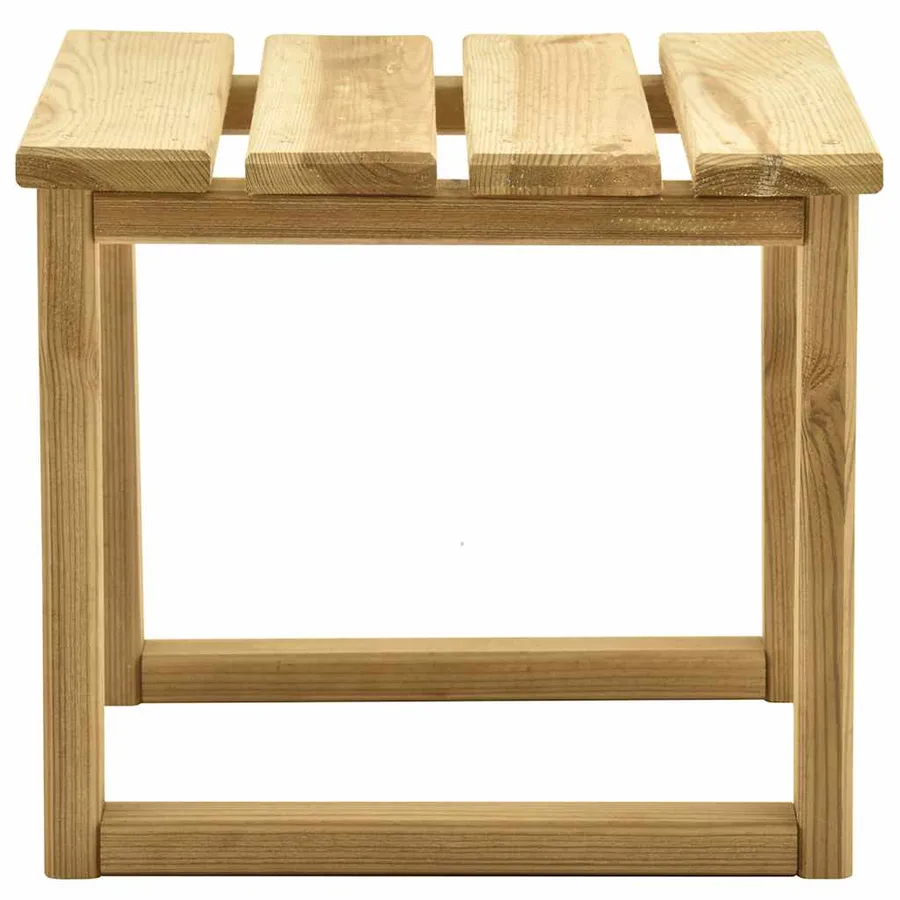Chaise longue de jardin avec table Bois de pin imprégné - 8