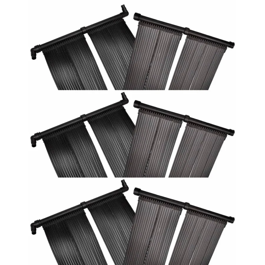 Panneaux solaires de chauffage de piscine 6 pcs 80x620 cm