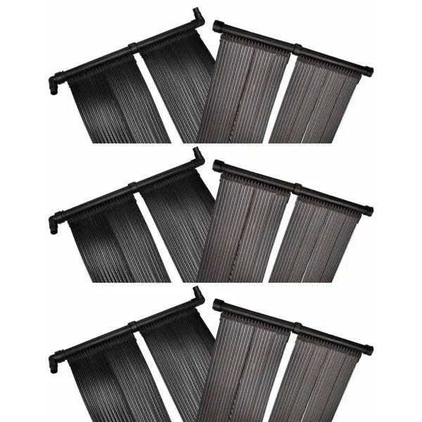 Panneaux solaires de chauffage de piscine 6 pcs 80x620 cm