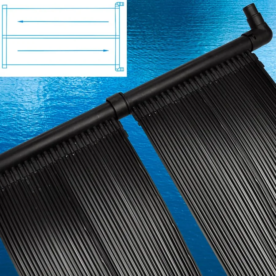 Panneaux solaires de chauffage de piscine 6 pcs 80x620 cm - 3