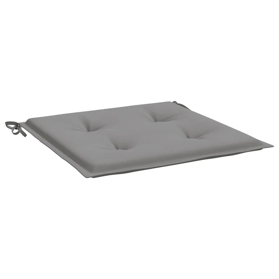 Coussins de chaise jardin lot de 2 gris 40x40x4 cm tissu oxford - 5