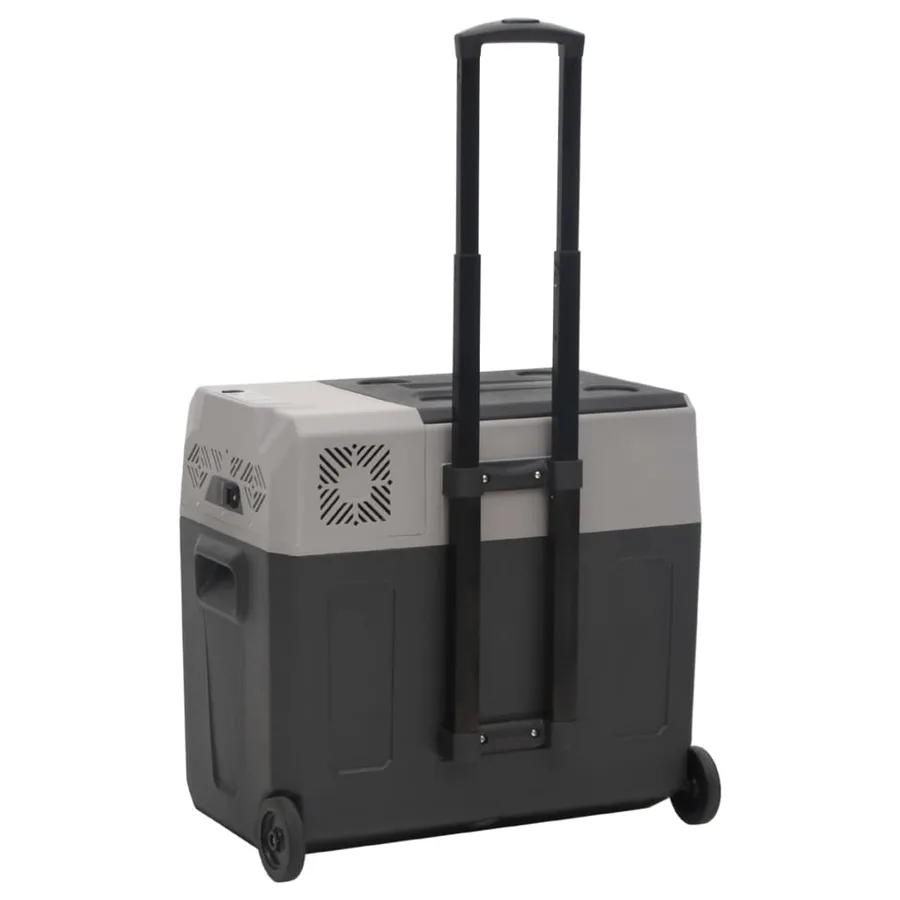 Glacière avec roue et adaptateur noir et gris 40L polypropylène - 7