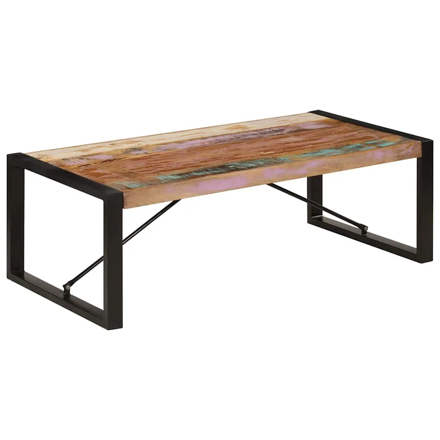 Table basse 120x60x40 cm Bois de récupération solide - 10
