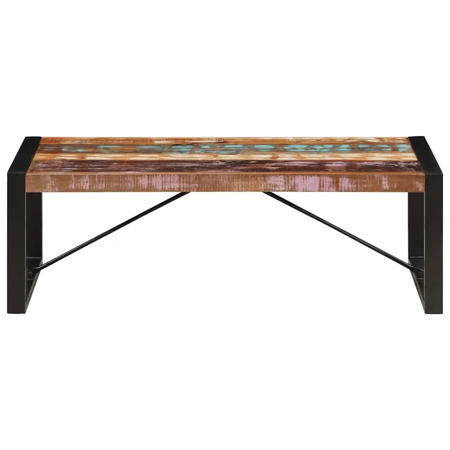 Table basse 120x60x40 cm Bois de récupération solide - 2