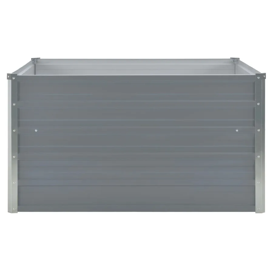 Jardinière 100 x 100 x 45 cm Acier galvanisé Gris - 3