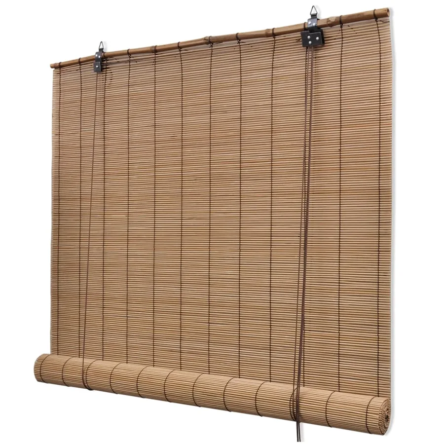 Store roulant en bambou 150x160 cm Marron - 2