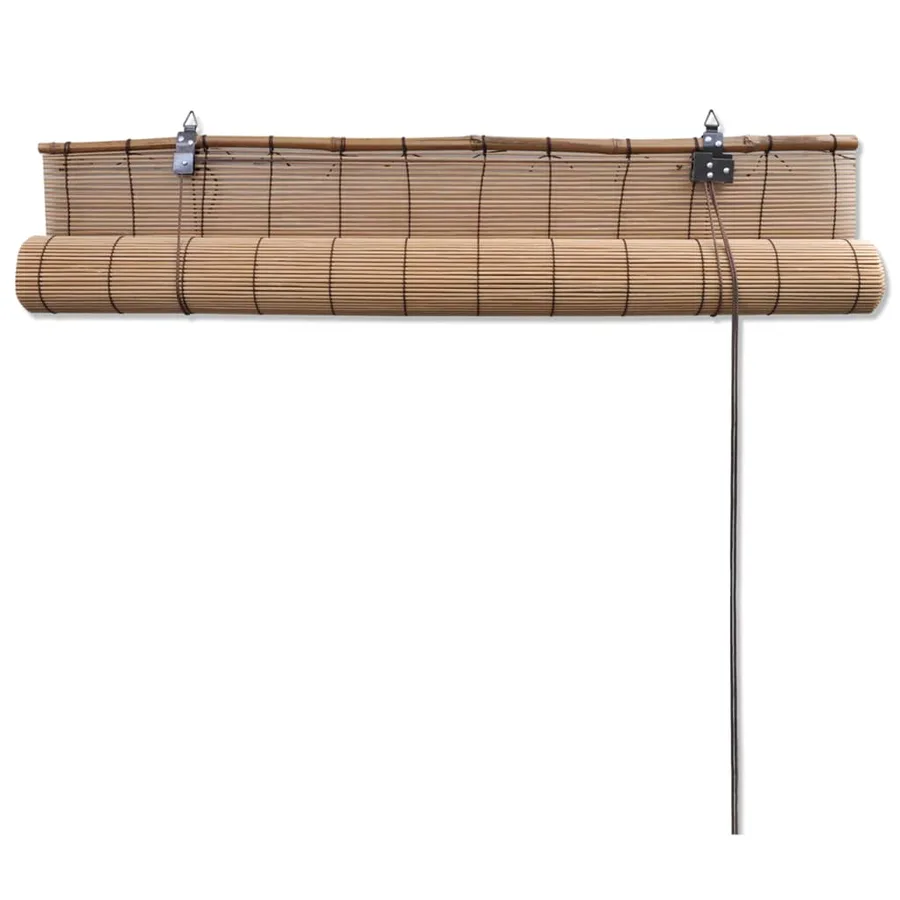 Store roulant en bambou 150x160 cm Marron - 4