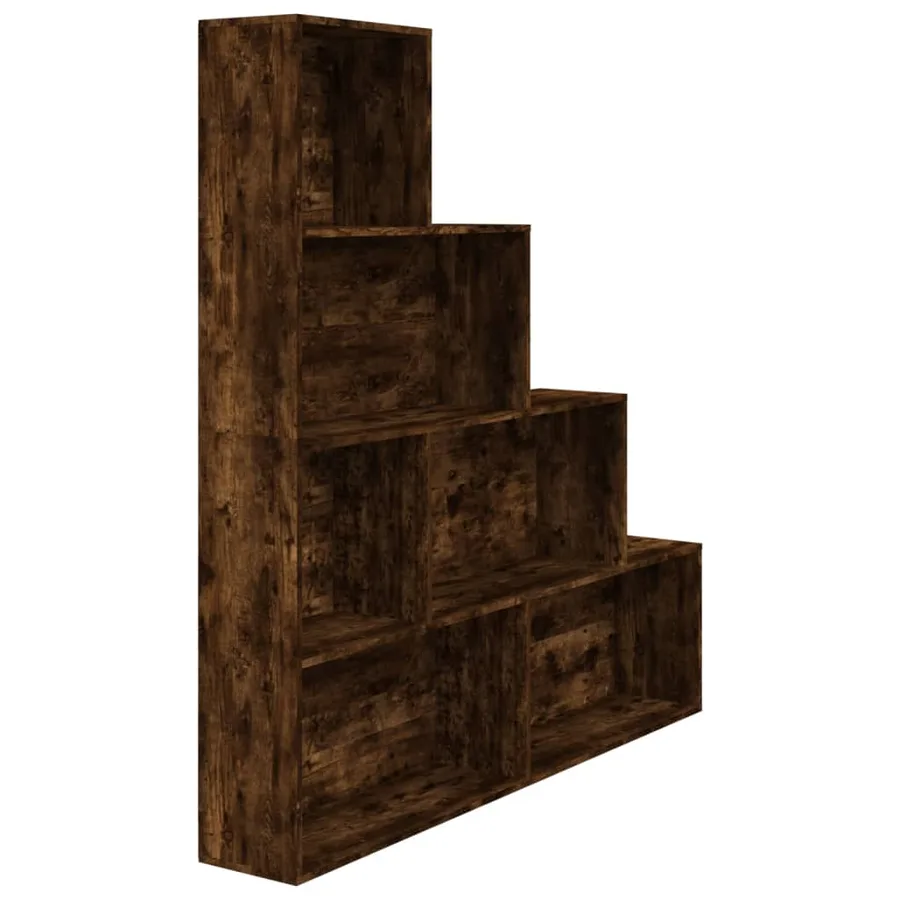 Armoire à livres Chêne fumé 155x24x160 cm - 2