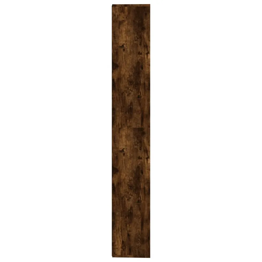 Armoire à livres Chêne fumé 155x24x160 cm - 4