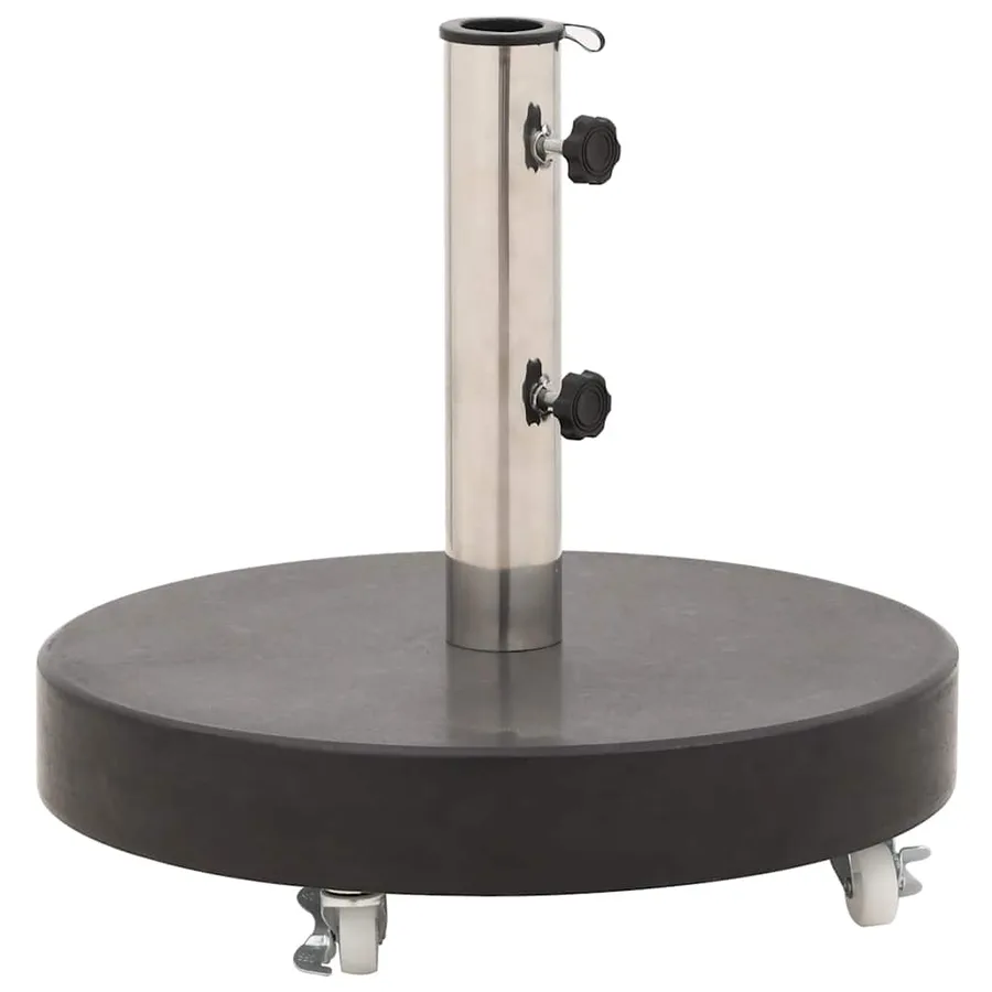 Socle de parasol Granite 30 kg Rond Noir - 2