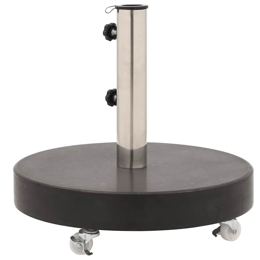 Socle de parasol Granite 30 kg Rond Noir - 6