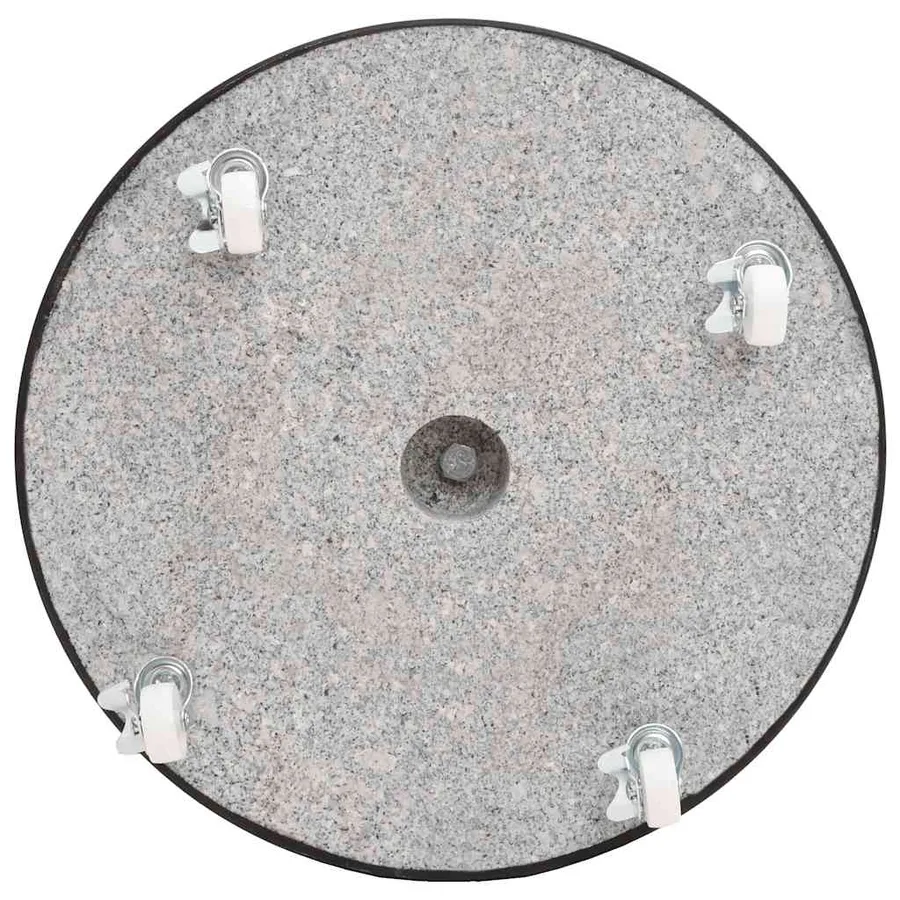 Socle de parasol Granite 30 kg Rond Noir - 8