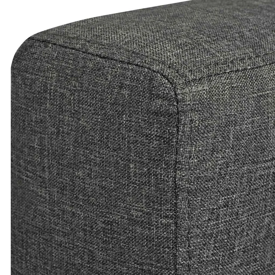 Ensemble de canapés trois pièces Tissu Gris foncé - 13