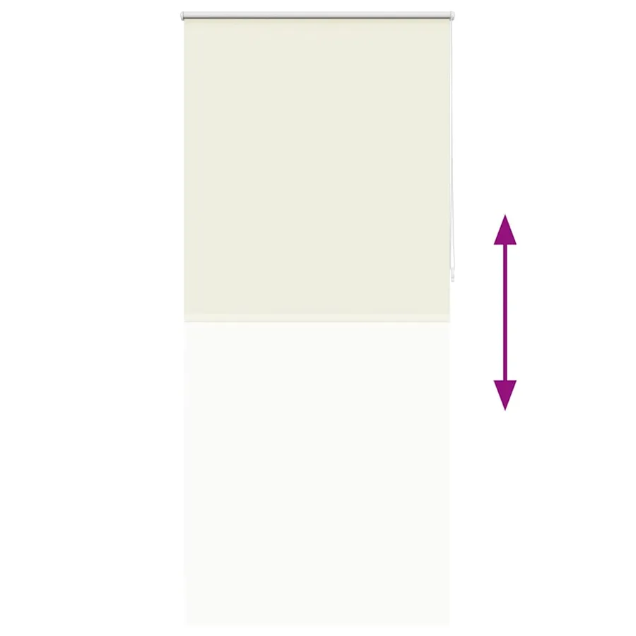 Store enrouleur occultant 84,4 x 230 cm, largeur du tissu 80 cm, blanc cassé - 9