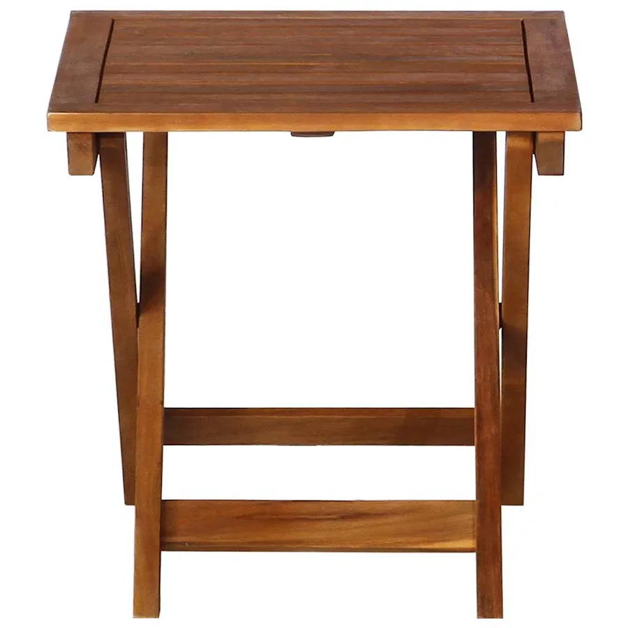 Chaises longues lot de 2 avec table et coussins Acacia solide - 5