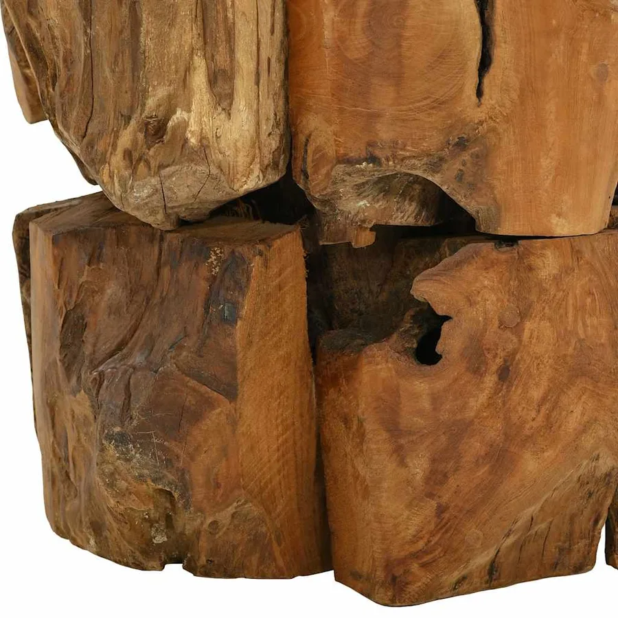 Table basse Bois flottant de teck massif 60 cm - 8