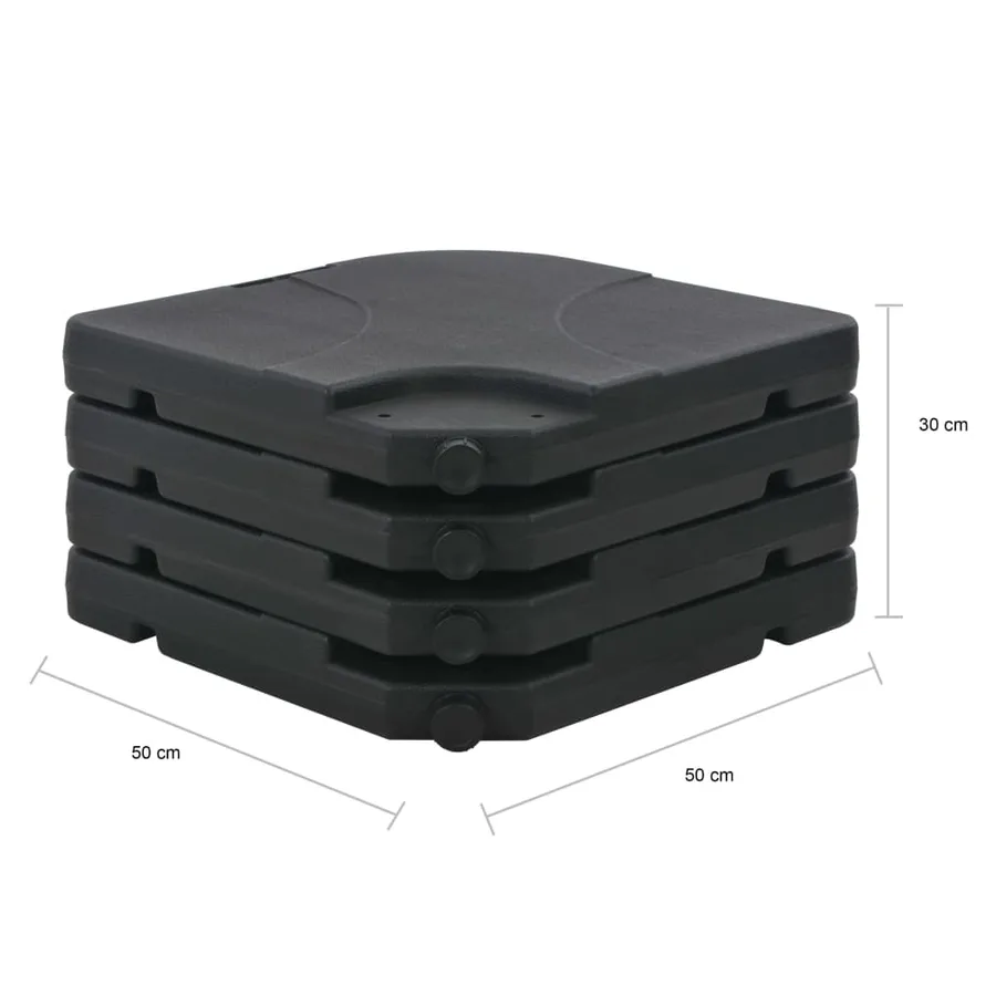 Parasol de jardin avec base portable anthracite - 15