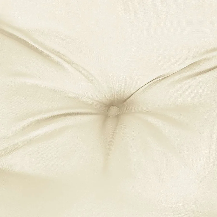 Coussin de banc de jardin blanc crème tissu oxford - 6